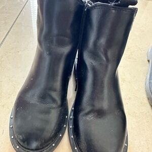 Zara Girls Black Studded Boots
